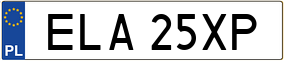 Trailer License Plate